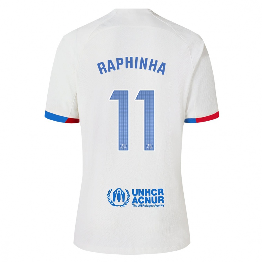 Herren Fußball Raphinha #11 Weiß Auswärtstrikot Trikot 2023/24 T-Shirt Luxemburg
