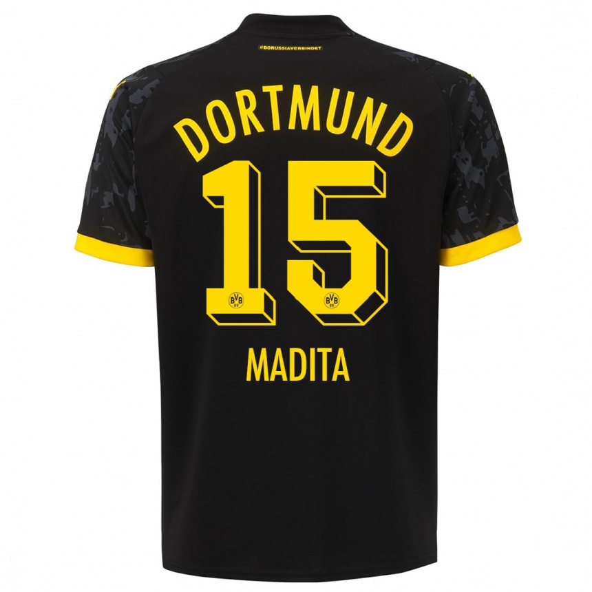 Herren Fußball Kohorst Madita #15 Schwarz Auswärtstrikot Trikot 2023/24 T-Shirt Luxemburg