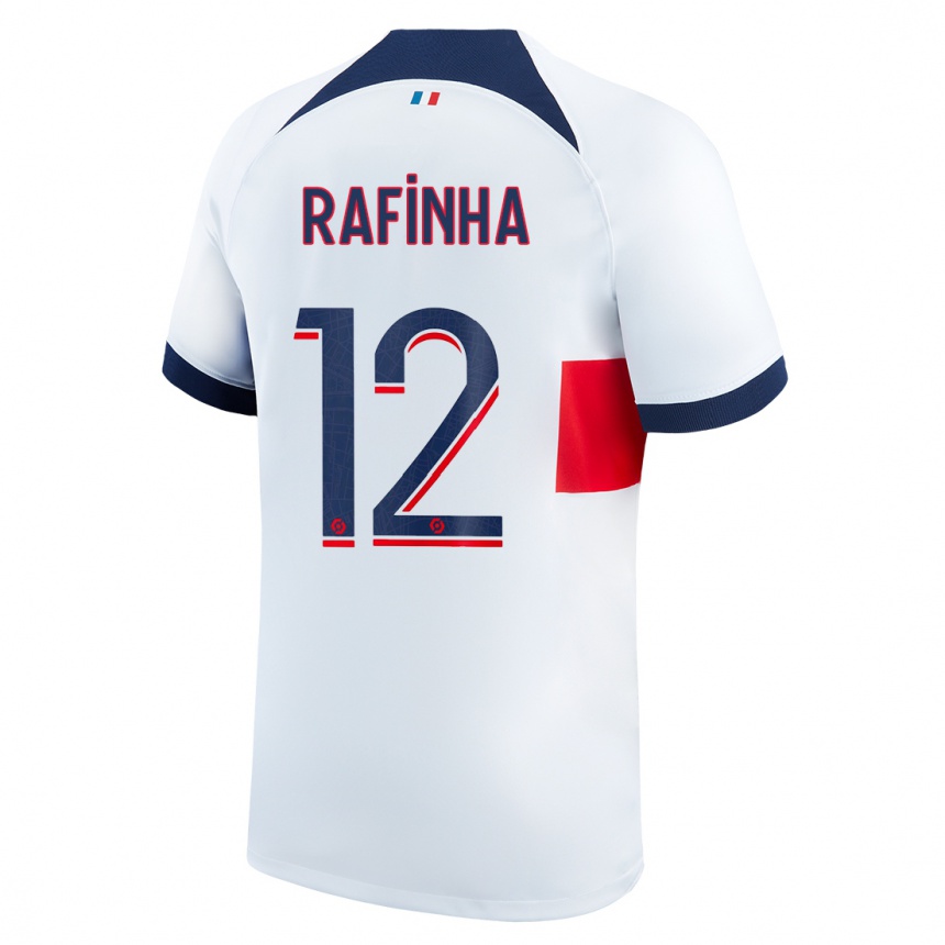Herren Fußball Rafinha #12 Weiß Auswärtstrikot Trikot 2023/24 T-Shirt Luxemburg