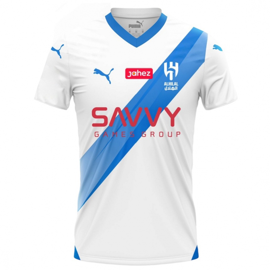Herren Fußball Salem Al-Dawsari #29 Weiß Auswärtstrikot Trikot 2023/24 T-Shirt Luxemburg