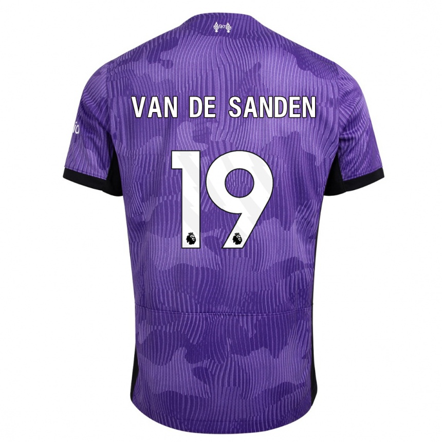 Herren Fußball Shanice Van De Sanden #19 Lila Ausweichtrikot Trikot 2023/24 T-Shirt Luxemburg
