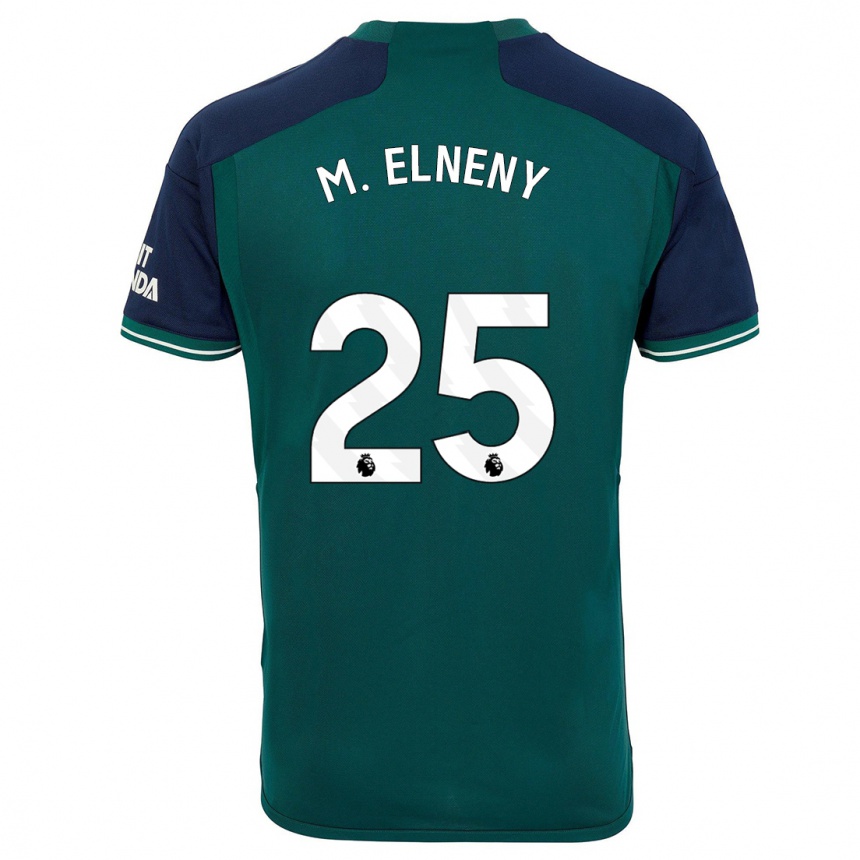 Herren Fußball Mohamed Elneny #25 Grün Ausweichtrikot Trikot 2023/24 T-Shirt Luxemburg