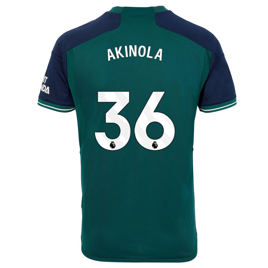 Herren Fußball Tim Akinola #36 Grün Ausweichtrikot Trikot 2023/24 T-Shirt Luxemburg