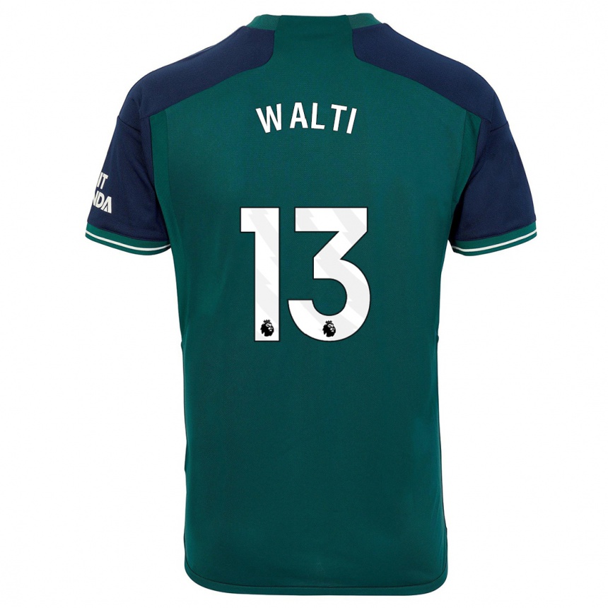 Herren Fußball Lia Walti #13 Grün Ausweichtrikot Trikot 2023/24 T-Shirt Luxemburg