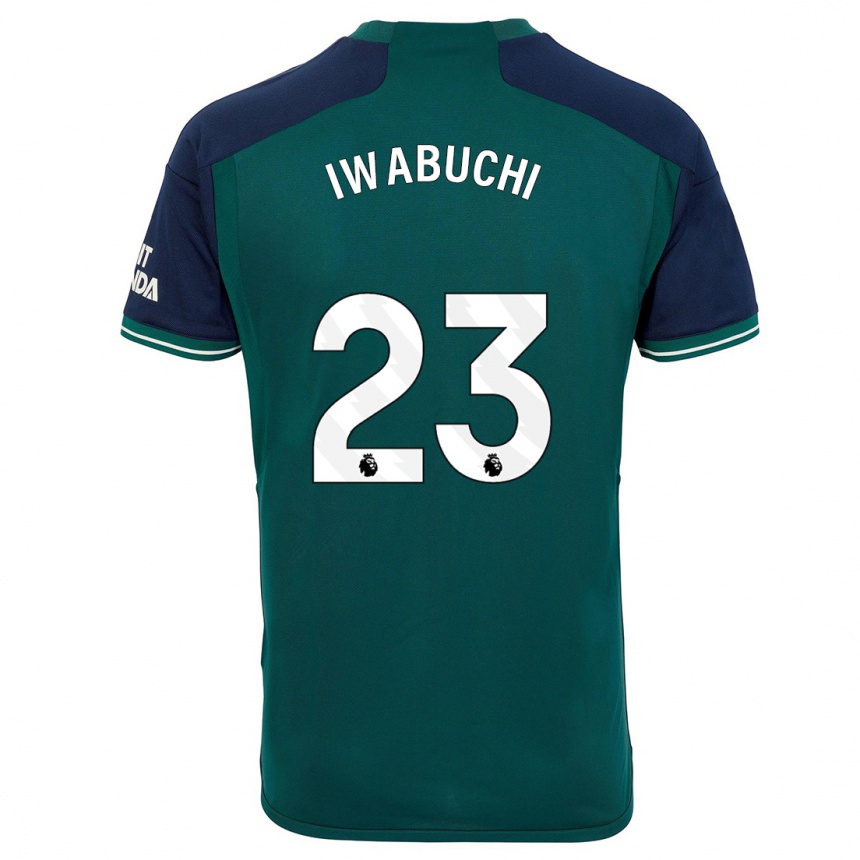Herren Fußball Mana Iwabuchi #23 Grün Ausweichtrikot Trikot 2023/24 T-Shirt Luxemburg