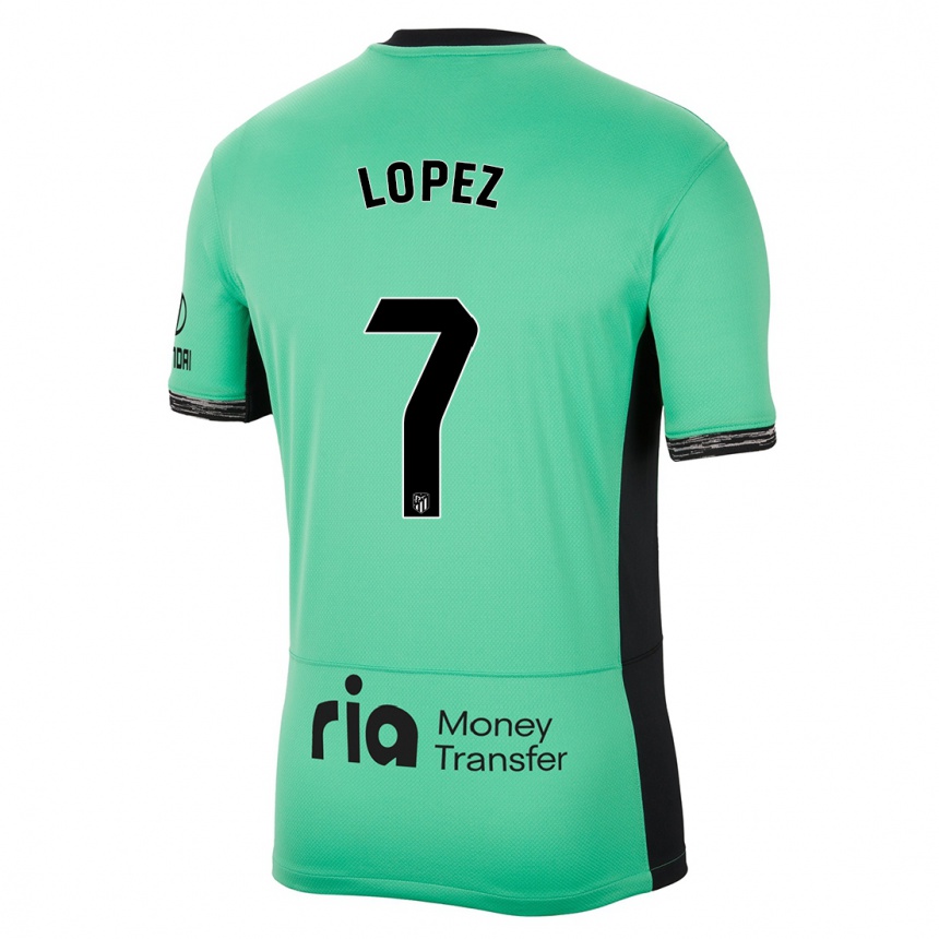 Herren Fußball Maitane Lopez #7 Frühlingsgrün Ausweichtrikot Trikot 2023/24 T-Shirt Luxemburg