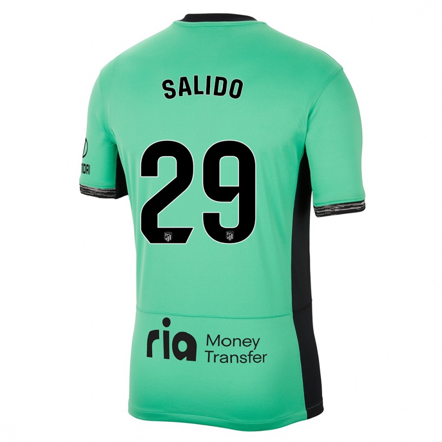 Herren Fußball Alberto Salido #29 Frühlingsgrün Ausweichtrikot Trikot 2023/24 T-Shirt Luxemburg