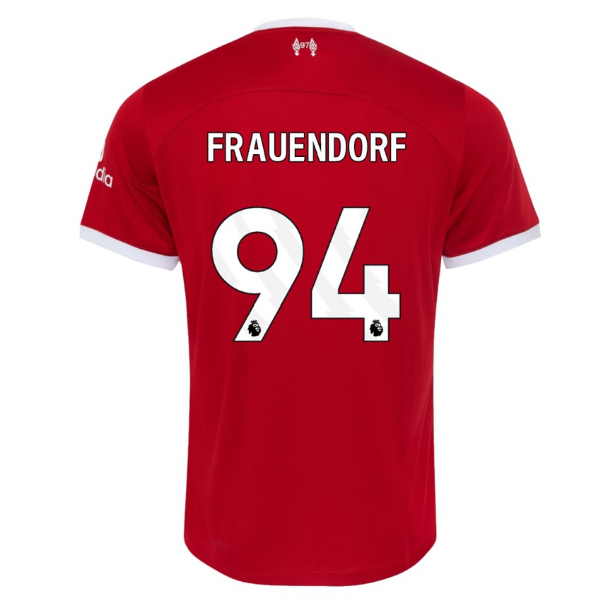 Damen Fußball Melkamu Frauendorf #94 Rot Heimtrikot Trikot 2023/24 T-Shirt Luxemburg