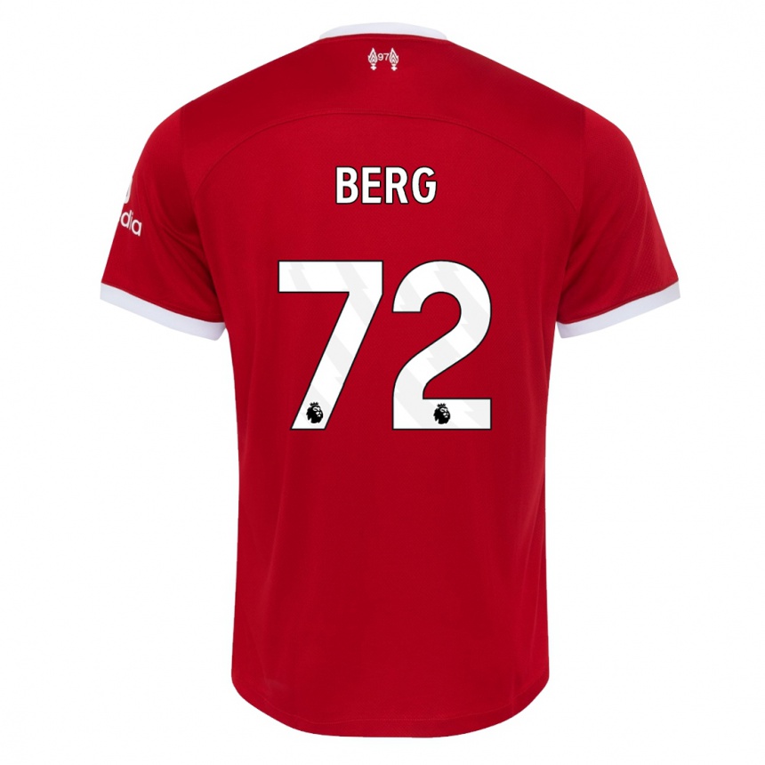 Damen Fußball Sepp Van Den Berg #72 Rot Heimtrikot Trikot 2023/24 T-Shirt Luxemburg