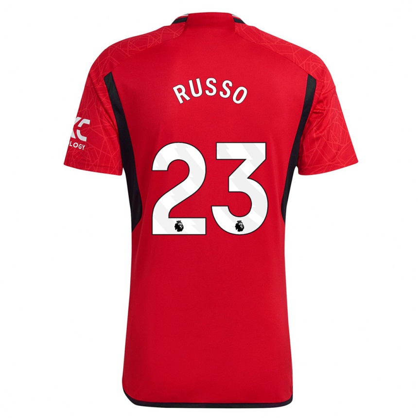 Damen Fußball Alessia Russo #23 Rot Heimtrikot Trikot 2023/24 T-Shirt Luxemburg