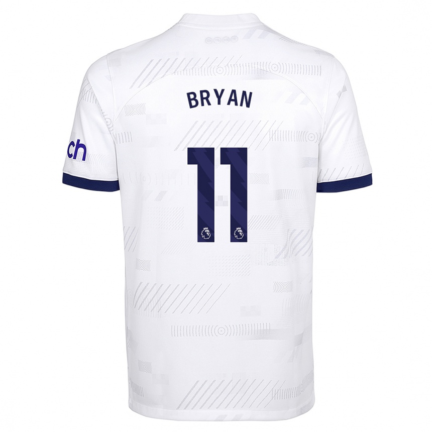 Damen Fußball Bryan Gil #11 Weiß Heimtrikot Trikot 2023/24 T-Shirt Luxemburg