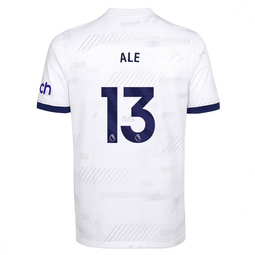 Damen Fußball Asmita Ale #13 Weiß Heimtrikot Trikot 2023/24 T-Shirt Luxemburg