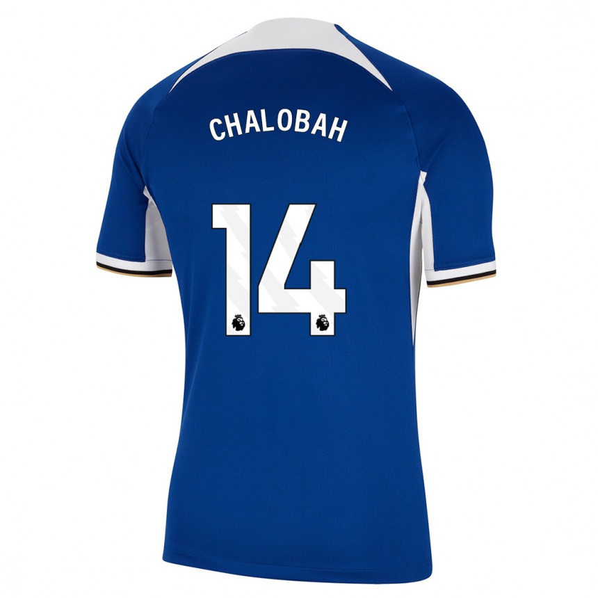 Damen Fußball Trevoh Chalobah #14 Blau Heimtrikot Trikot 2023/24 T-Shirt Luxemburg