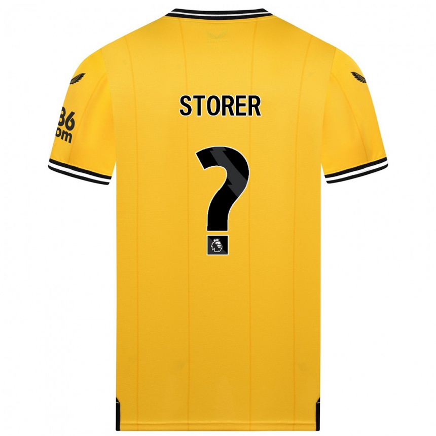 Damen Fußball James Storer #0 Gelb Heimtrikot Trikot 2023/24 T-Shirt Luxemburg