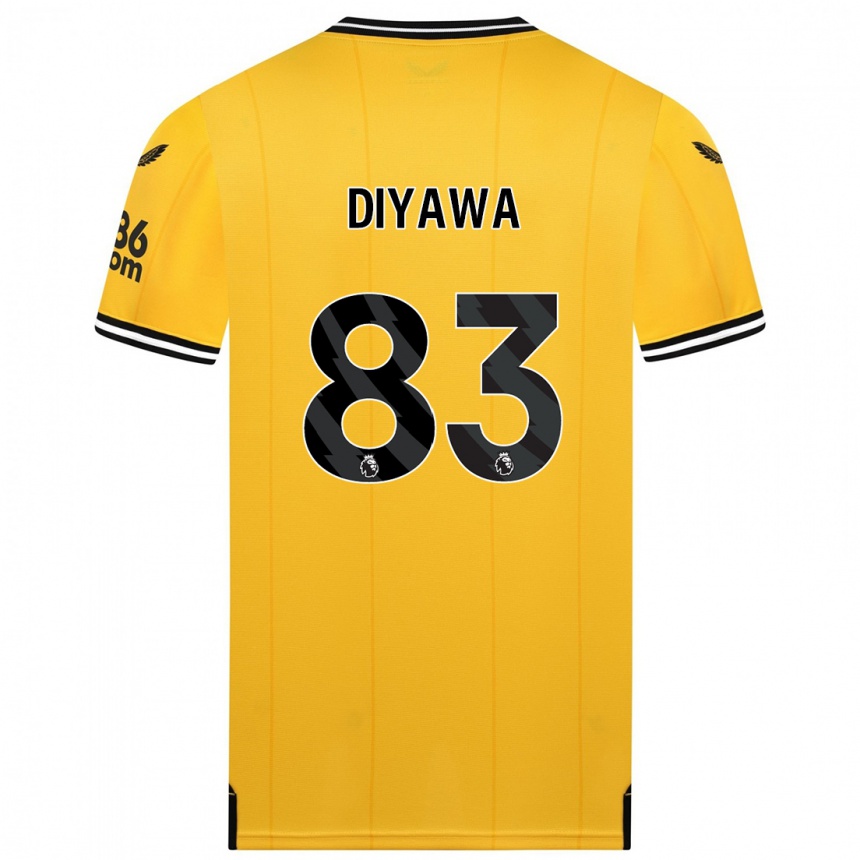 Damen Fußball Aaron Keto Diyawa #83 Gelb Heimtrikot Trikot 2023/24 T-Shirt Luxemburg