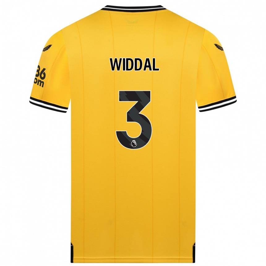 Damen Fußball Natalie Widdal #3 Gelb Heimtrikot Trikot 2023/24 T-Shirt Luxemburg