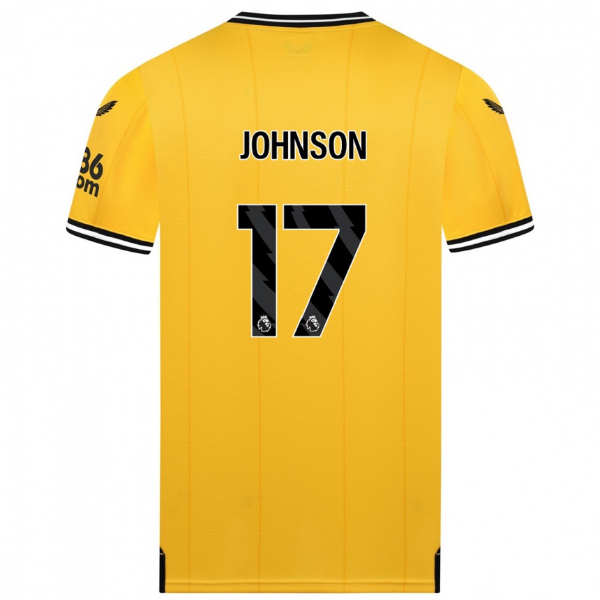 Damen Fußball Katie Johnson #17 Gelb Heimtrikot Trikot 2023/24 T-Shirt Luxemburg