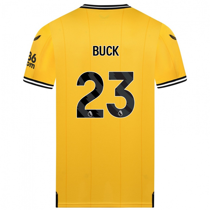 Damen Fußball Alex Buck #23 Gelb Heimtrikot Trikot 2023/24 T-Shirt Luxemburg