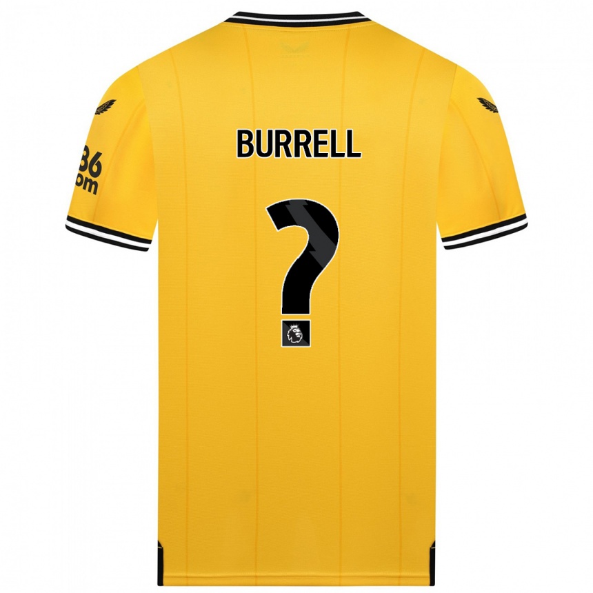 Damen Fußball Ackeme Francis Burrell #0 Gelb Heimtrikot Trikot 2023/24 T-Shirt Luxemburg