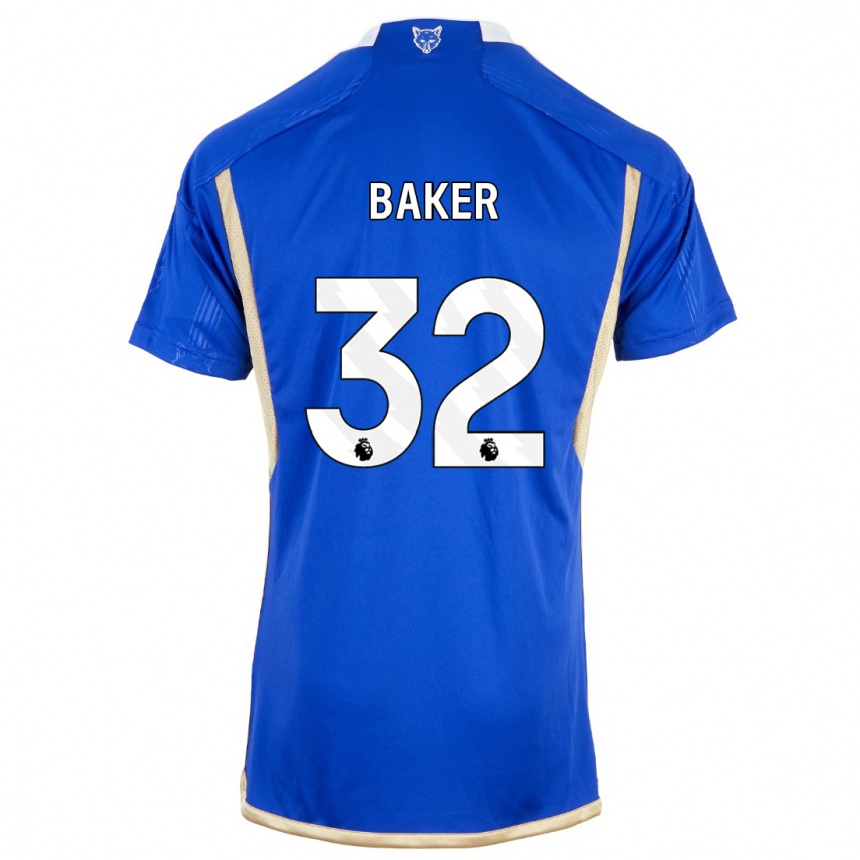 Damen Fußball Ava Baker #32 Königsblau Heimtrikot Trikot 2023/24 T-Shirt Luxemburg
