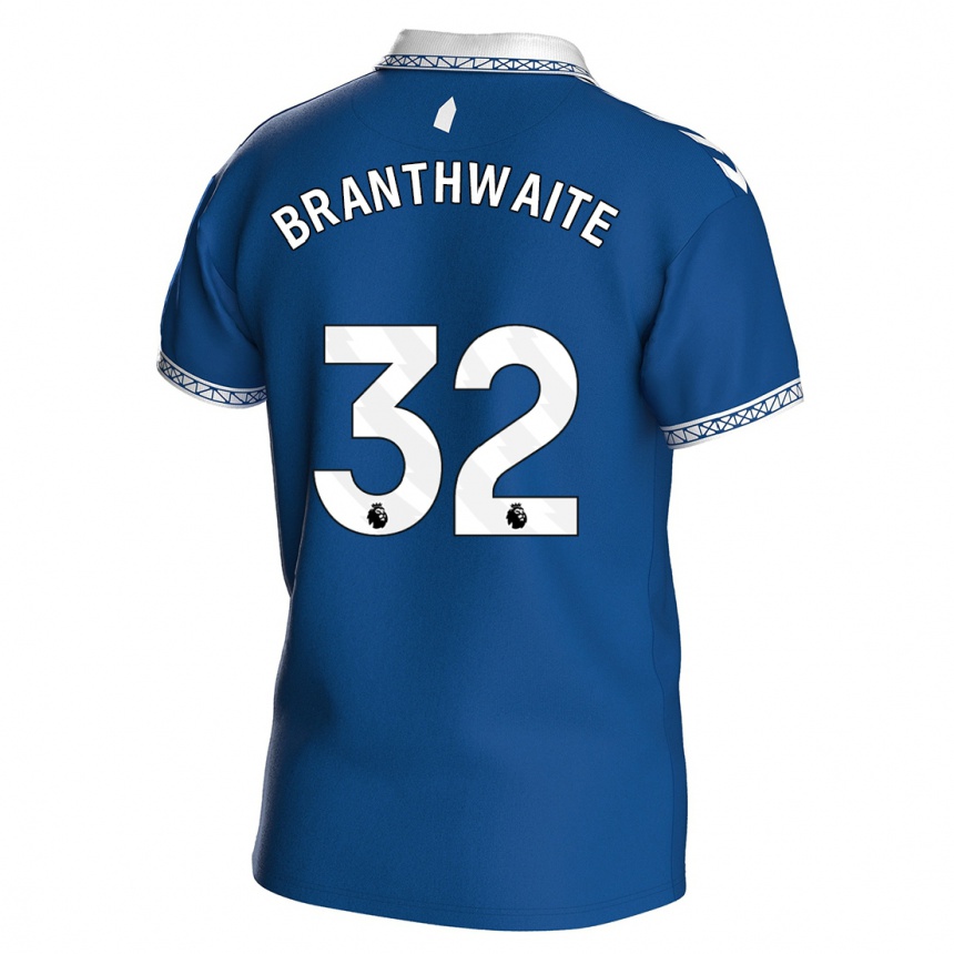 Damen Fußball Jarrad Branthwaite #32 Königsblau Heimtrikot Trikot 2023/24 T-Shirt Luxemburg