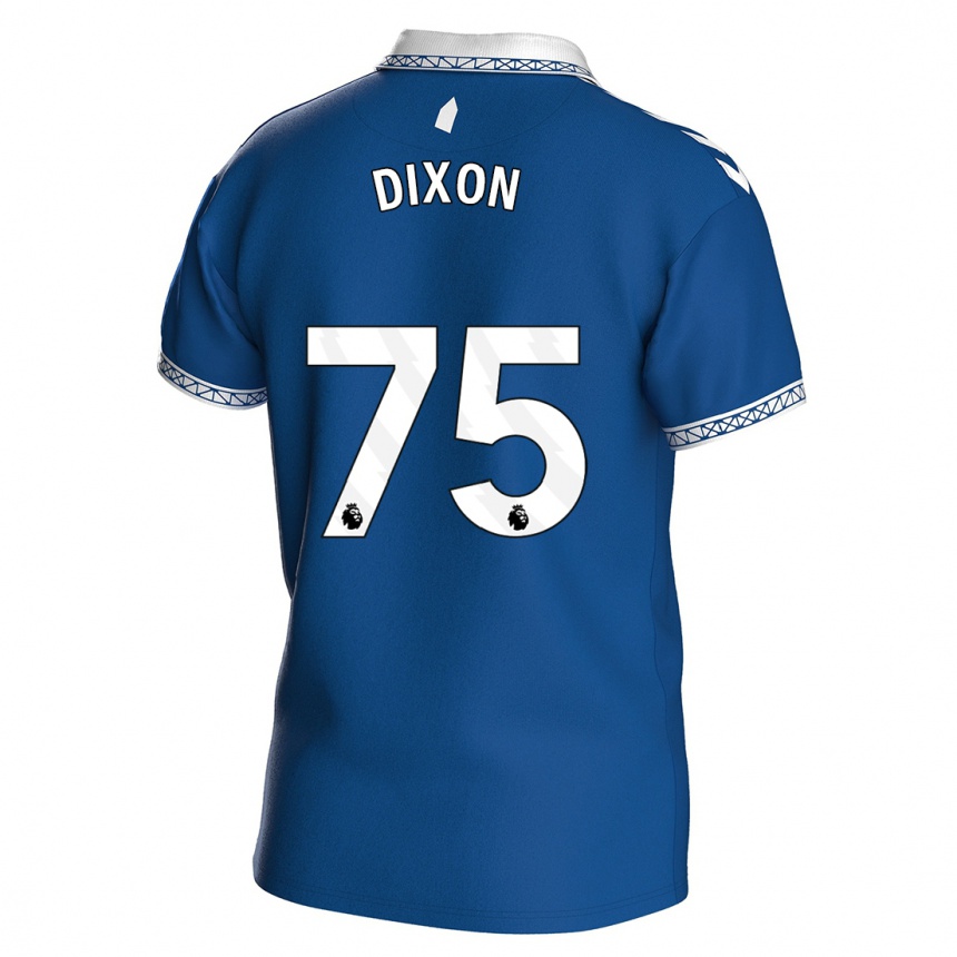 Damen Fußball Roman Dixon #75 Königsblau Heimtrikot Trikot 2023/24 T-Shirt Luxemburg