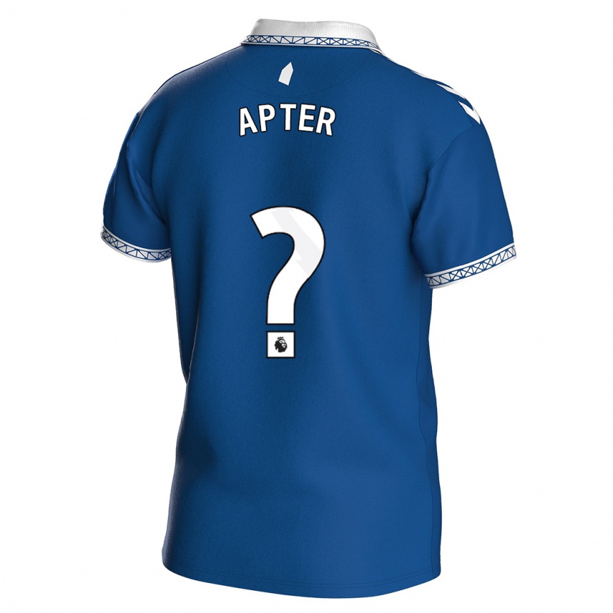 Damen Fußball Matthew Apter #0 Königsblau Heimtrikot Trikot 2023/24 T-Shirt Luxemburg