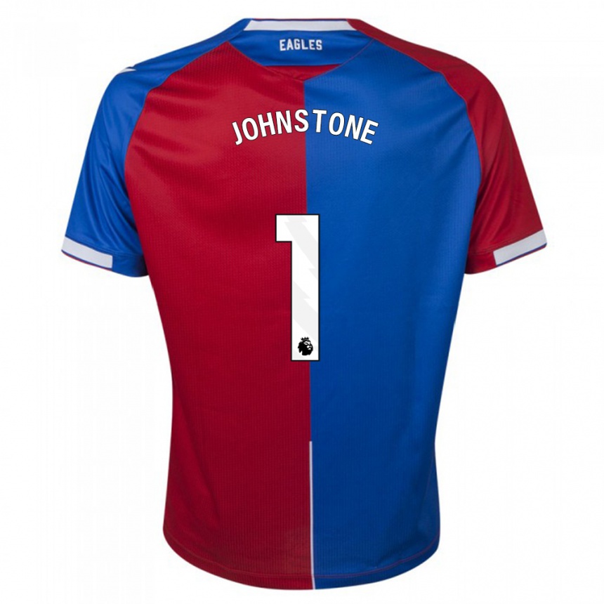 Damen Fußball Sam Johnstone #1 Rot Blau Heimtrikot Trikot 2023/24 T-Shirt Luxemburg