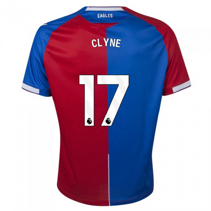 Damen Fußball Nathaniel Clyne #17 Rot Blau Heimtrikot Trikot 2023/24 T-Shirt Luxemburg