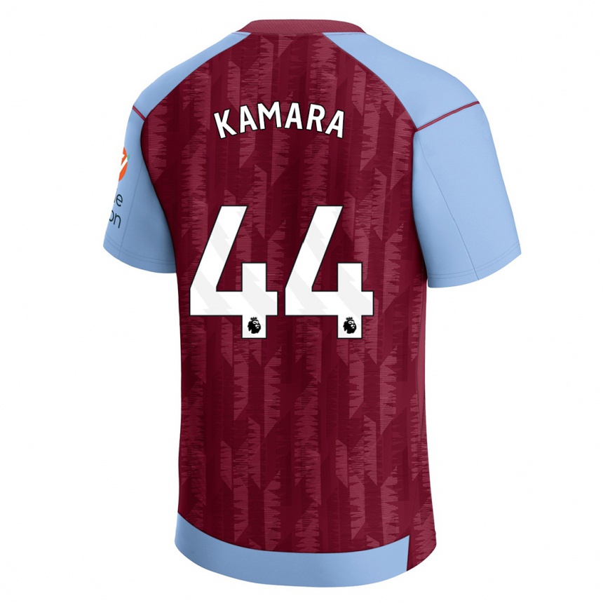 Damen Fußball Boubacar Kamara #44 Weinrotblau Heimtrikot Trikot 2023/24 T-Shirt Luxemburg