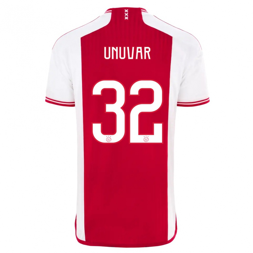 Damen Fußball Naci Unuvar #32 Rot-Weiss Heimtrikot Trikot 2023/24 T-Shirt Luxemburg