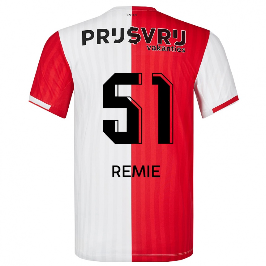 Damen Fußball Devin Remie #51 Rot-Weiss Heimtrikot Trikot 2023/24 T-Shirt Luxemburg