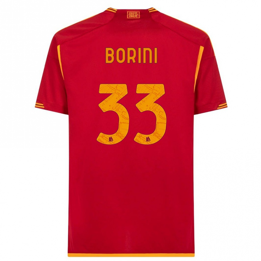 Damen Fußball Joyce Borini #33 Rot Heimtrikot Trikot 2023/24 T-Shirt Luxemburg