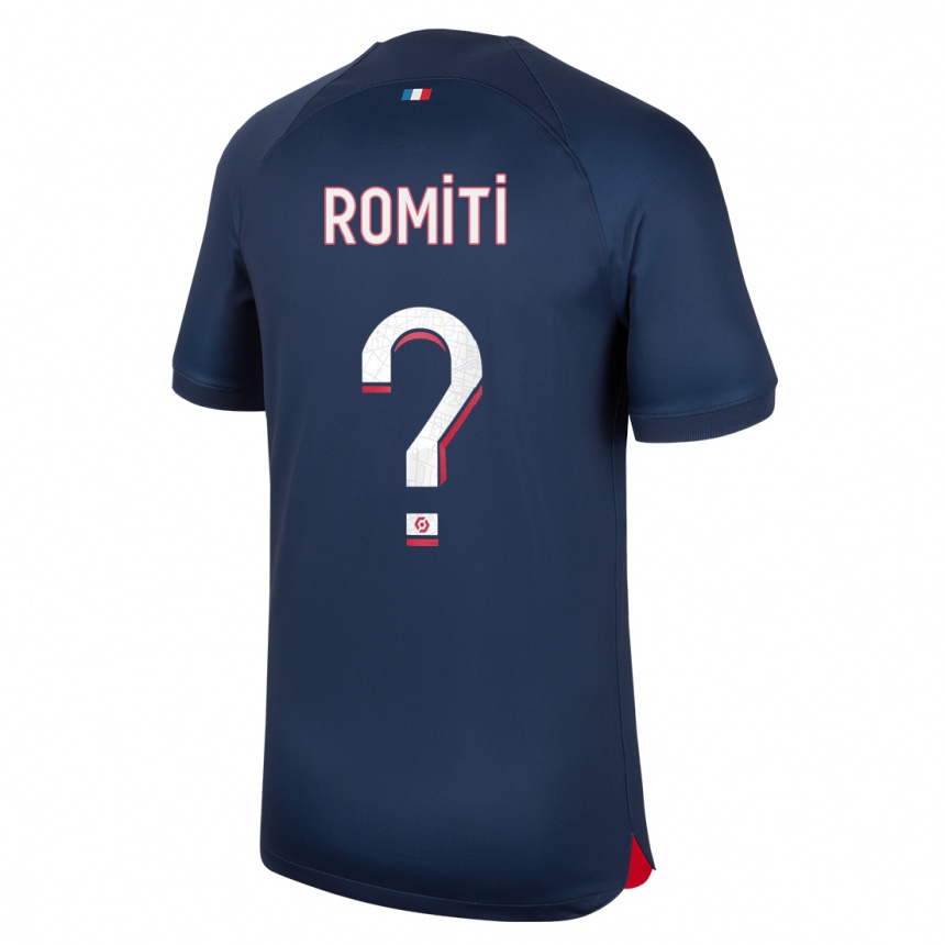 Damen Fußball Olivia Romiti #0 Blau Rot Heimtrikot Trikot 2023/24 T-Shirt Luxemburg
