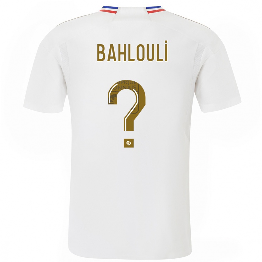 Damen Fußball Djibrail Bahlouli #0 Weiß Heimtrikot Trikot 2023/24 T-Shirt Luxemburg