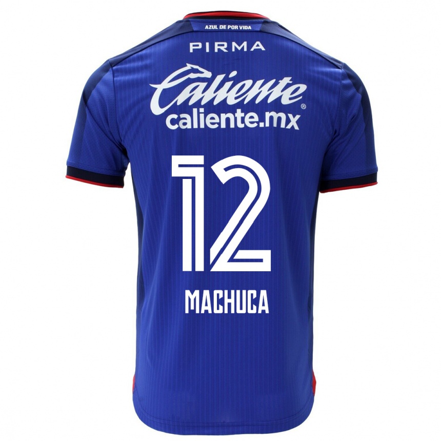 Damen Fußball Gabriela Machuca #12 Blau Heimtrikot Trikot 2023/24 T-Shirt Luxemburg