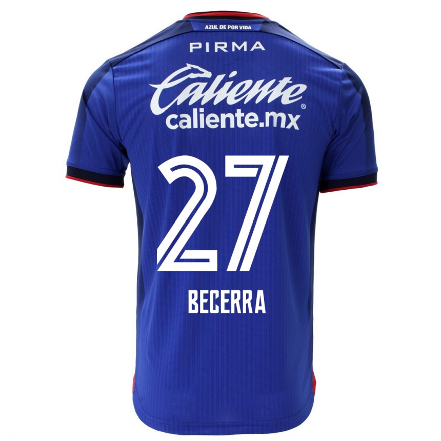 Damen Fußball Ana Becerra #27 Blau Heimtrikot Trikot 2023/24 T-Shirt Luxemburg