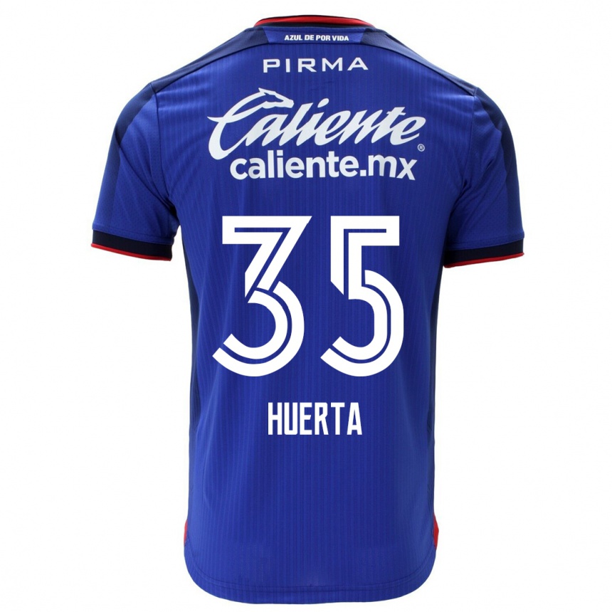 Damen Fußball Renata Huerta #35 Blau Heimtrikot Trikot 2023/24 T-Shirt Luxemburg