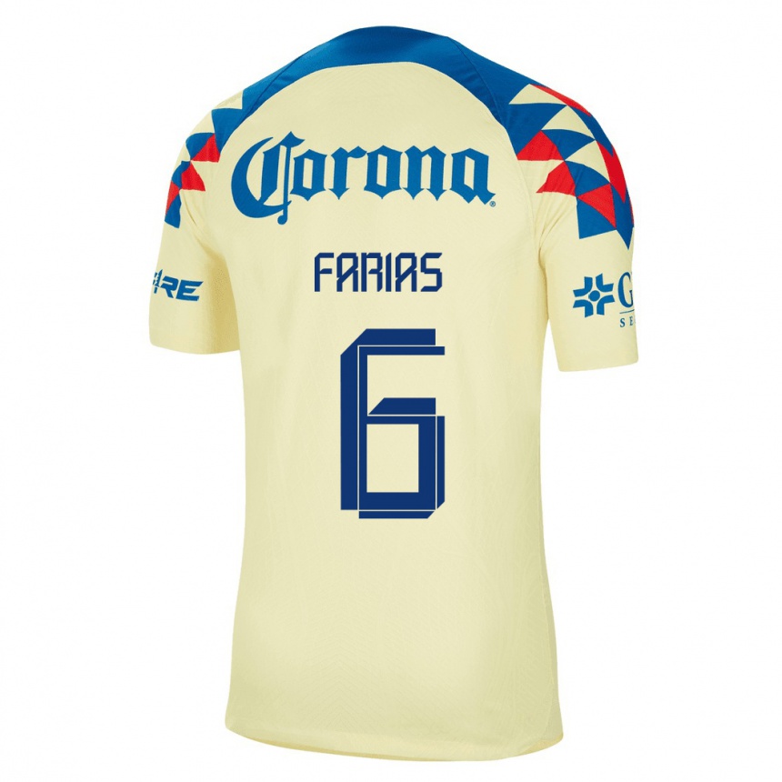 Damen Fußball Janelly Farias #6 Gelb Heimtrikot Trikot 2023/24 T-Shirt Luxemburg