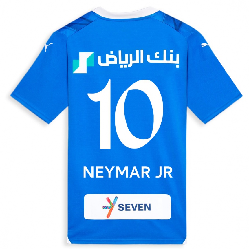 Damen Fußball Neymar #10 Blau Heimtrikot Trikot 2023/24 T-Shirt Luxemburg