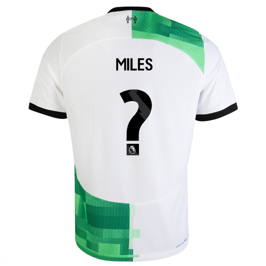 Damen Fußball Terence Miles #0 Weiß Grün Auswärtstrikot Trikot 2023/24 T-Shirt Luxemburg