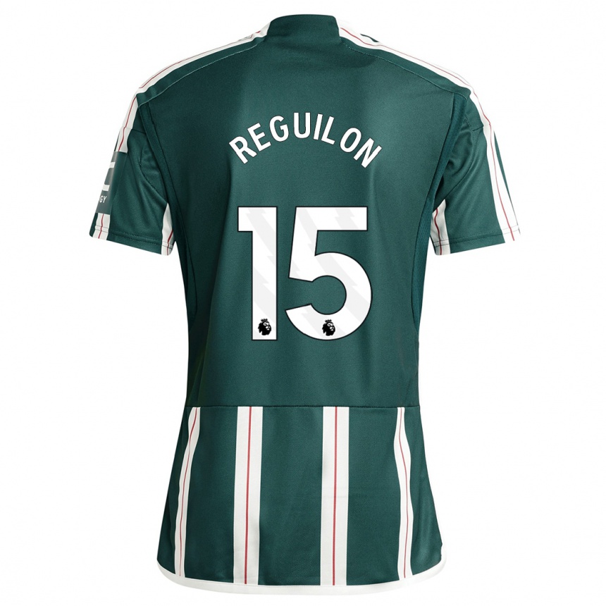 Damen Fußball Sergio Reguilon #15 Dunkelgrün Auswärtstrikot Trikot 2023/24 T-Shirt Luxemburg