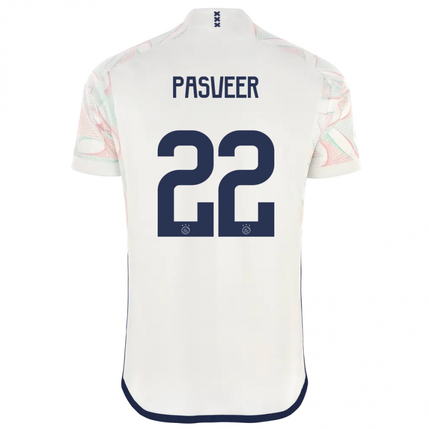 Damen Fußball Remko Pasveer #22 Weiß Auswärtstrikot Trikot 2023/24 T-Shirt Luxemburg