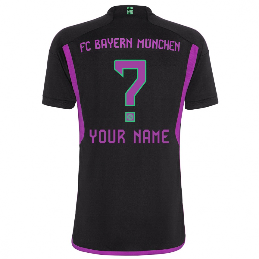 Damen Fußball Ihren Namen #0 Schwarz Auswärtstrikot Trikot 2023/24 T-Shirt Luxemburg