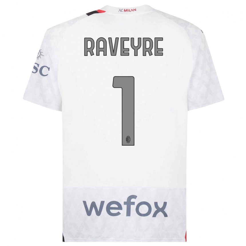 Damen Fußball Noah Raveyre #1 Weiß Auswärtstrikot Trikot 2023/24 T-Shirt Luxemburg
