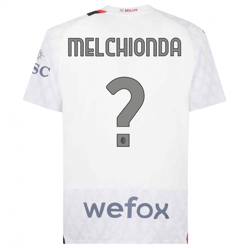 Damen Fußball Marco Melchionda #0 Weiß Auswärtstrikot Trikot 2023/24 T-Shirt Luxemburg