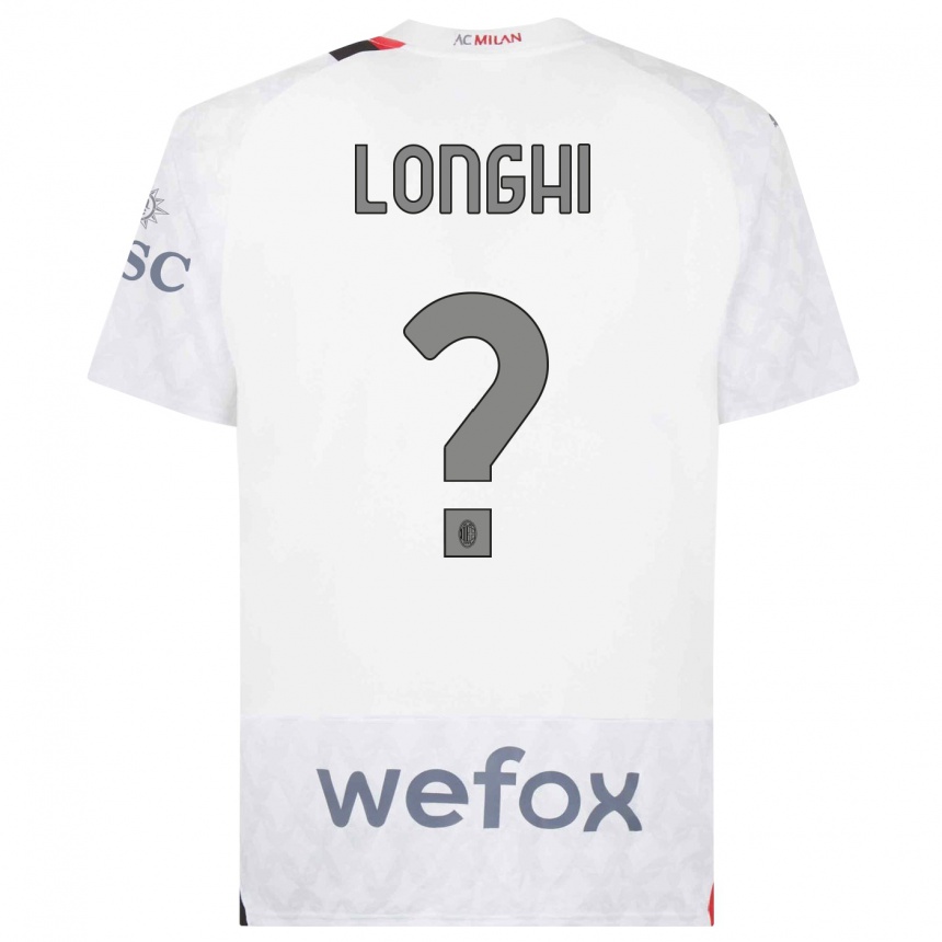 Damen Fußball Jordan Longhi #0 Weiß Auswärtstrikot Trikot 2023/24 T-Shirt Luxemburg