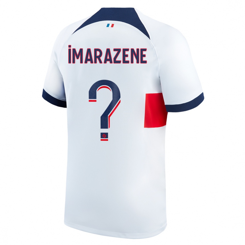 Damen Fußball Katia Imarazene #0 Weiß Auswärtstrikot Trikot 2023/24 T-Shirt Luxemburg