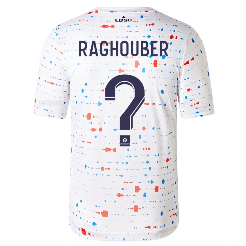 Damen Fußball Ugo Raghouber #0 Weiß Auswärtstrikot Trikot 2023/24 T-Shirt Luxemburg