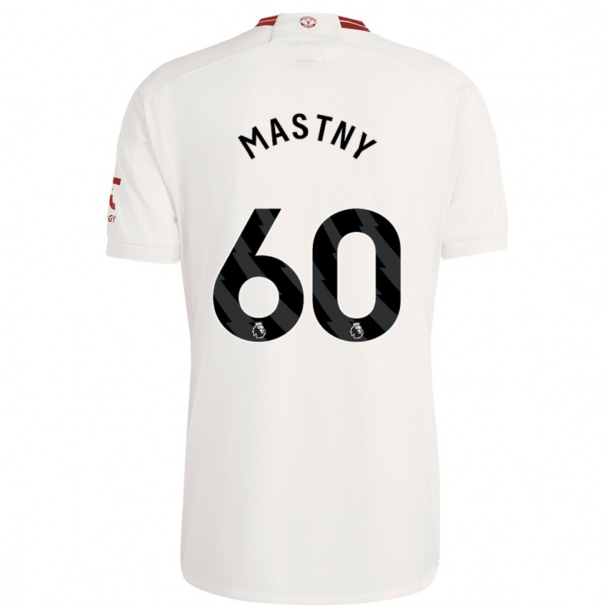 Damen Fußball Ondrej Mastny #60 Weiß Ausweichtrikot Trikot 2023/24 T-Shirt Luxemburg